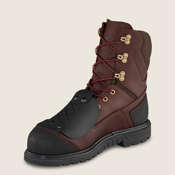 Bottes de Sécurité Red Wing - Brnr Xp - 8-Inch Waterproof Toe Metguard - Marron/Noir - Homme 726JFOU